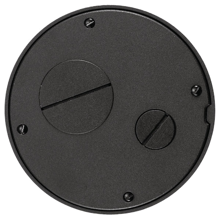 Hubbell Wiring Device-Kellems Box Cover, Floor Box Type, Aluminum, Furniture Feed Cover Type S1SPFFTBL